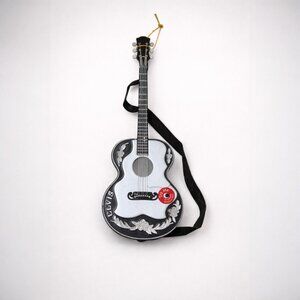 Elvis Presley Illuminated Musical Ornament "Ill Be Home For Christmas" Guitar De